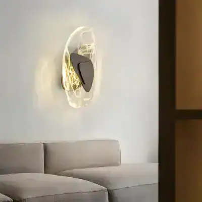 Luxury wall sconce light fixture modern design, Monalisa Store optical lighting, elegant living room decor, contemporary LED wall lamp, stylish bedroom lighting solution.