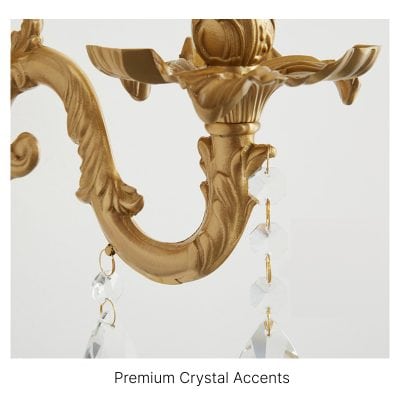 Luxurious gold wall sconce with crystal accents, ideal for upscale interior lighting and home decor, enhances elegance and sophistication in any space.