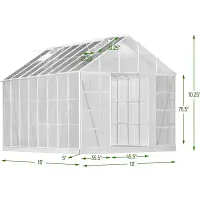 Metal greenhouse structures for gardening and plant protection. Durable, weather-resistant, ideal for home and commercial use in gardening projects.