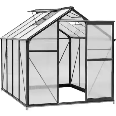 Polytunnel greenhouse for gardening and plant protection, featuring durable aluminum frame and transparent polycarbonate panels. Ideal for home gardening, plant growth, and agricultural use.