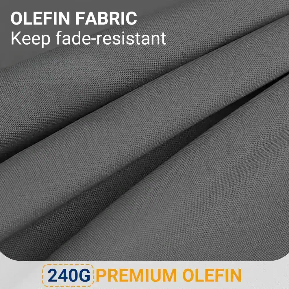 Soft gray Olefin fabric rolls, fade-resistant, ideal for medical furniture and upholstery, available at Monalisa Store for high-quality, durable upholstery solutions.