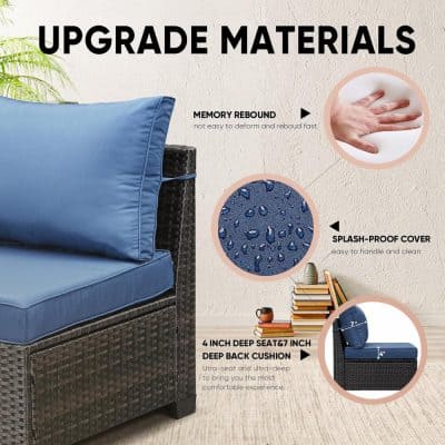 Water-resistant splash-proof cover for outdoor lounge furniture at Monalisa Store, featuring high-quality materials, deep cushioning, and easy-to-clean covers for durable, stylish patio seating.