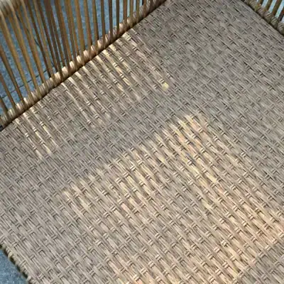 Handmade woven rattan tabletop, natural rustic finish - Monalisa Store opt.