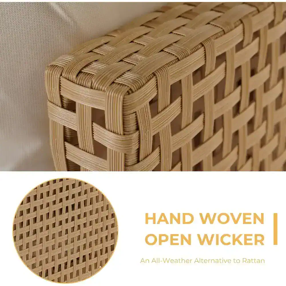 Natural woven wicker storage basket, hand-crafted open wicker for versatile home organization and decor.