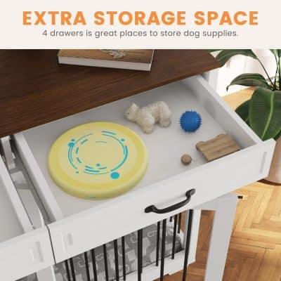 Soft rubber dog toy with textured surface, plush teddy bear, wooden chew toy, and blue spiked ball for interactive play and enrichment.