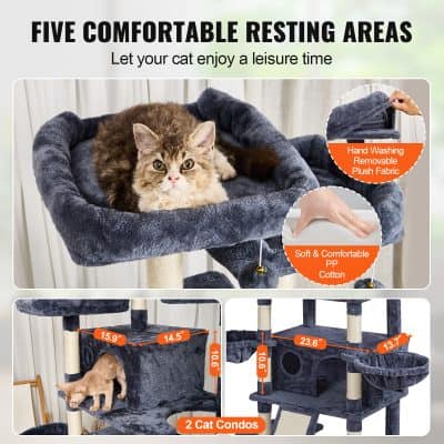 Soft plush fabric cat bed with removable cover for easy cleaning, ideal for home interior decor, lush comfort for cats, from Monalisa Medical Store.