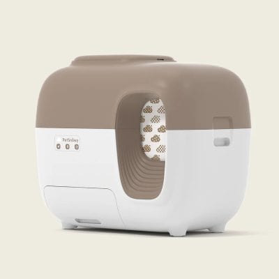 PetSnowy automatic self-cleaning litter box for cats, modern design, easy to use, hygienic, suitable for different cat sizes, quiet operation, ideal for pet owners seeking convenience and cleanliness.