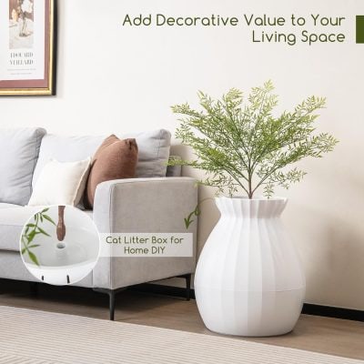 Lush green indoor plant in white ceramic vase, home decor idea, adds aesthetic charm to living space, complementing modern furniture and enhancing ambiance, suitable for interior styling projects.