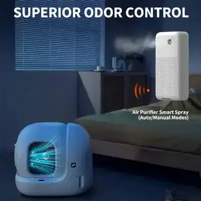 Air purifier with smart spray features for superior odor control in the Monalisa Store.