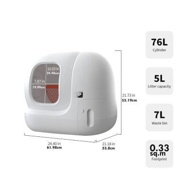 Quietaste Monalisa Store digital trash bin with 6L capacity, compact waste disposal solution, sleek modern design, ideal for home or office use, space-saving and easy to clean.