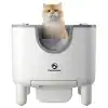 Furoomate cat litter box with self-cleaning technology and modern design, ideal for pet owners seeking hygienic and convenient litter management solutions.