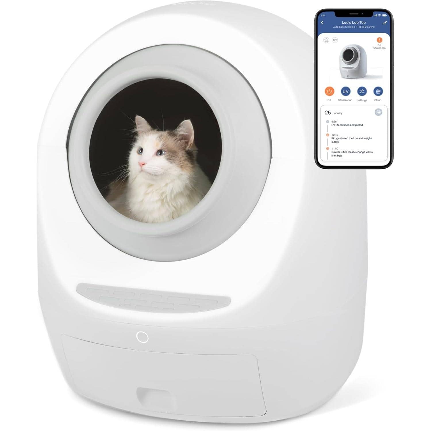 High-tech pet sterilizer with mobile app control, designed for safe and effective veterinary cleaning and sterilization of cat and dog environments, available at Monalisa Store.
