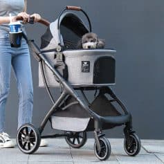 Dog pet stroller, modern pet cart, lightweight dog stroller, travel pet carrier, Monalisa Medical pet accessories, pet transportation stroller, stylish dog stroller for travel, durable pet stroller for small dogs, comfortable pet riding stroller, innovative pet strollers from Monalisa Store.