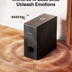 Wireless Bluetooth bass speaker for music lovers, compact portable design, high-quality sound, ideal for home or outdoor use, enhances your music experience with deep bass.