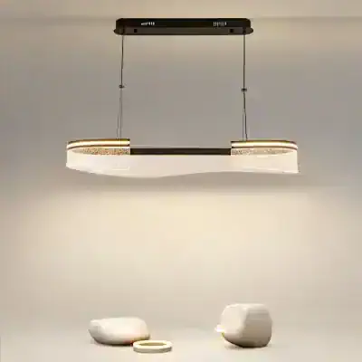 LED chandelier lighting fixture with sleek modern design, ideal for contemporary interior decor, featured in Monalisa Store's lighting collection.