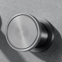 Precision stainless steel stethoscope diaphragm for medical examinations and auscultation.