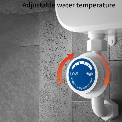 Adjustable water temperature control valve for optimal water flow in bathroom fixtures.