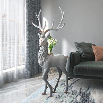 Reindeer decor for luxury home interior with modern furniture from Monalisa Medical store.