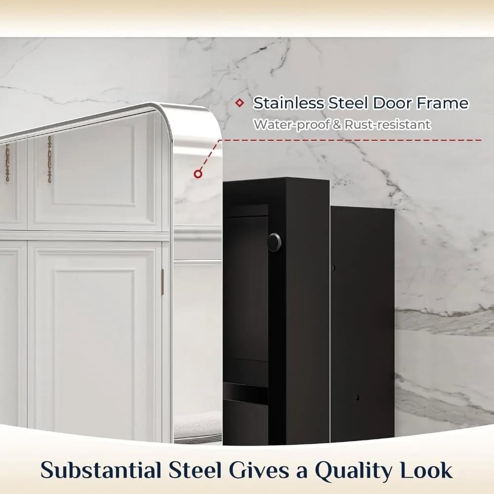 Stainless steel door frame at Monalisa Store, water-proof and rust-resistant, enhancing modern aesthetic and durability for optometry clinics and eyewear stores.