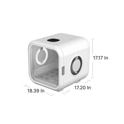 Stainless steel ultrasonic cleaner for jewelry and medical instruments, compact design, easy to use, perfect for professional and home cleaning needs.