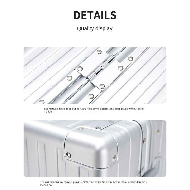 Rivets and aluminum alloy corners on modern eye examination equipment for optometry practices, ensuring durability and support for optical instruments.