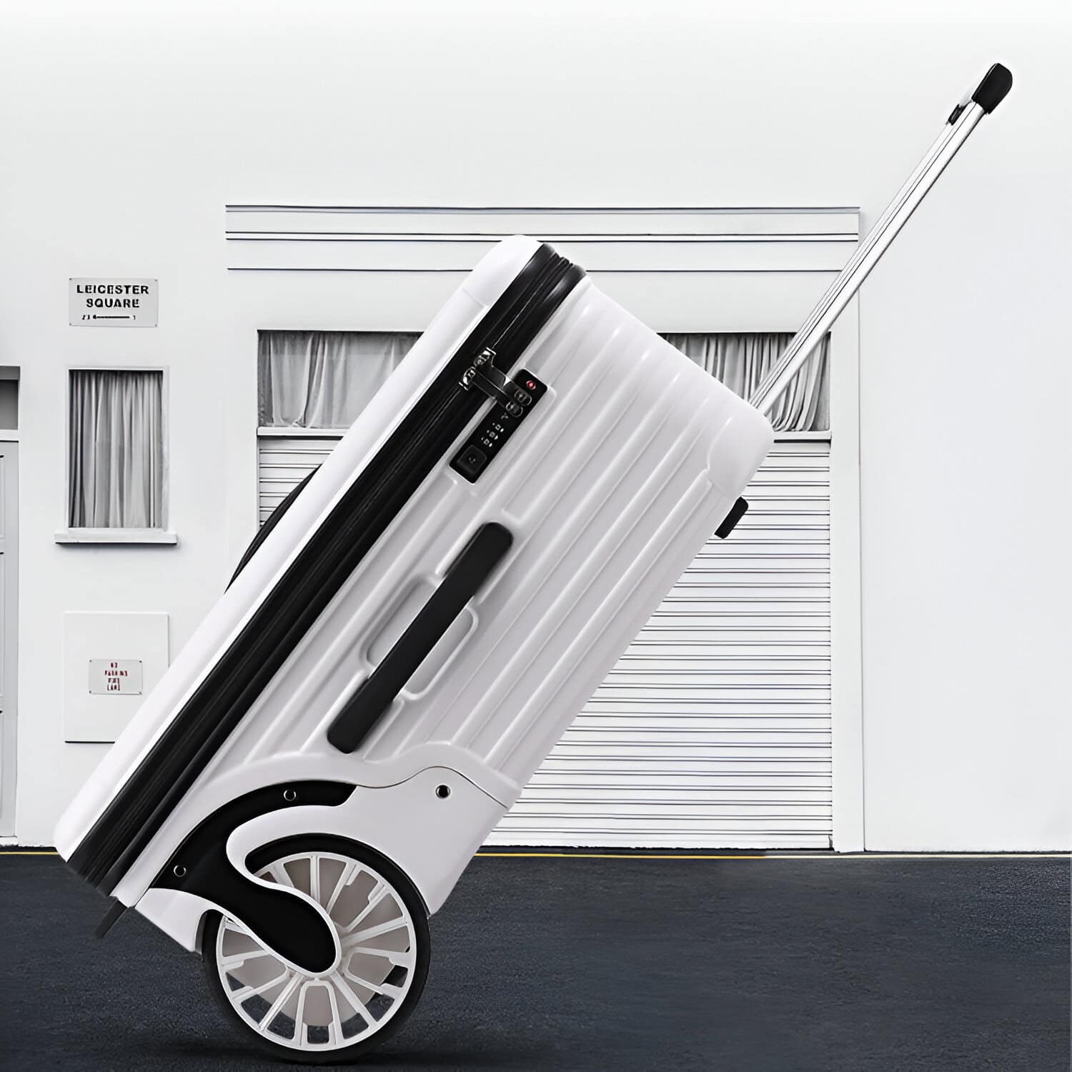 Traveling luggage at Monalisa Store for opt patients and vision care accessories.