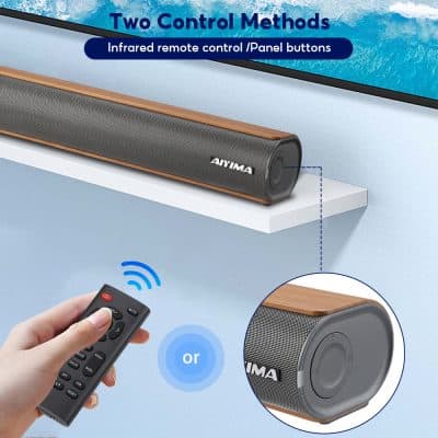 Wireless infrared remote control speaker for home audio systems - Monalisa Store.