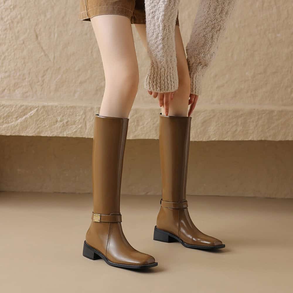 141263-43e8cc.jpg - Monalisa Store Elegant brown knee-high leather boots showcased at Monalisa Store, perfect for stylish winter footwear and shoe shopping.