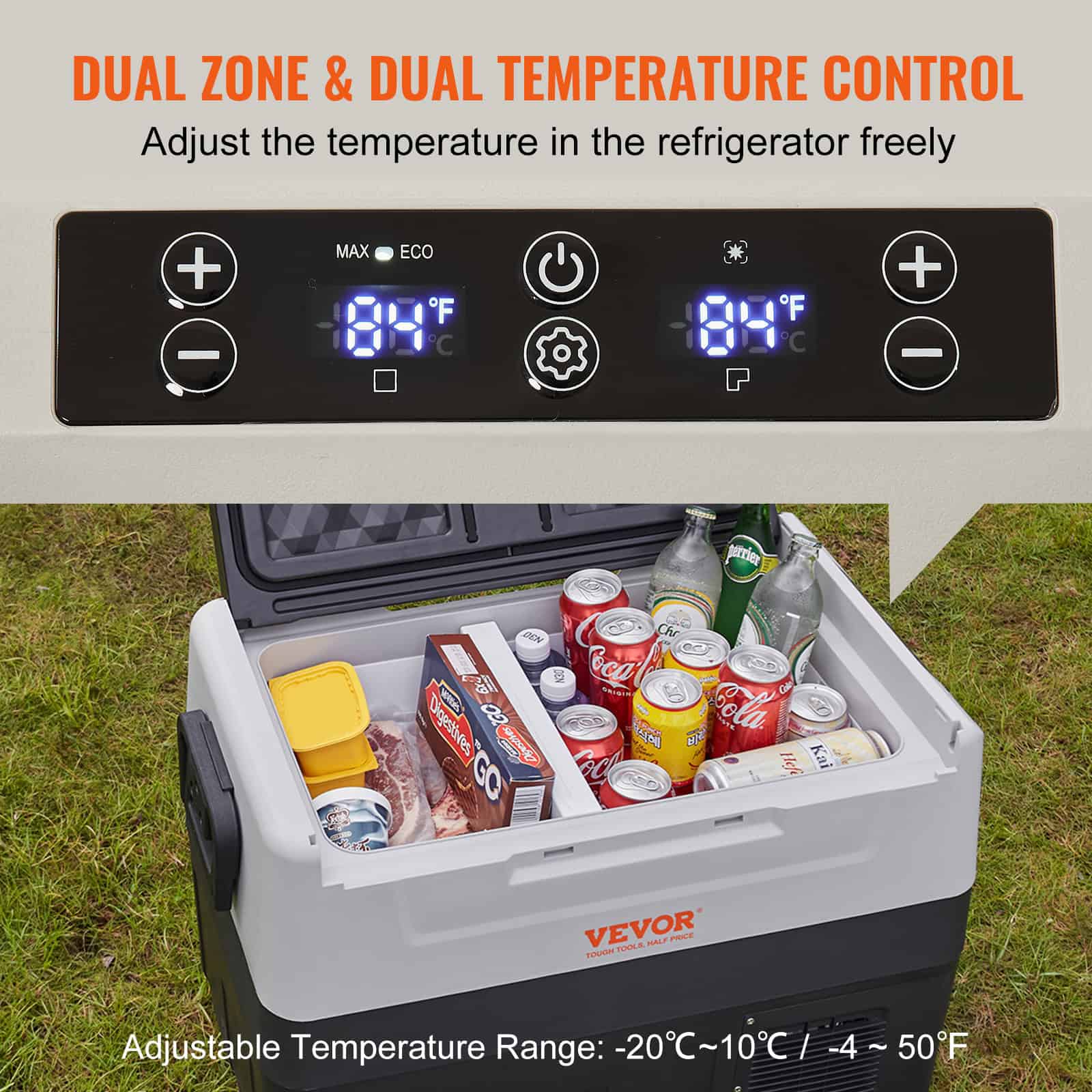 Cooler refrigerator with dual zone and temperature control display on Monalisa Medical store.