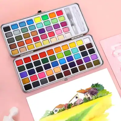 Vibrant watercolor set for artistic drawing and painting projects, perfect for hobbyists and professionals at Monalisa Medical Store.