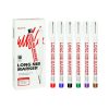 LONG NIB MARKER, 10-pack, waterproof and quick-drying long nib markers suitable for precise eye care and medical use.