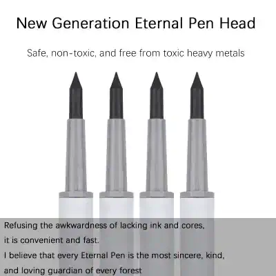 Eternal pen high quality ink-free pen head, non-toxic, eco-friendly, ideal for precise writing and illustration. Perfect for artists and professionals seeking safe, reliable pens for daily use.