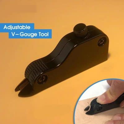 Adjustable V-Gouge Tool for precision in eyewear and optical repair.