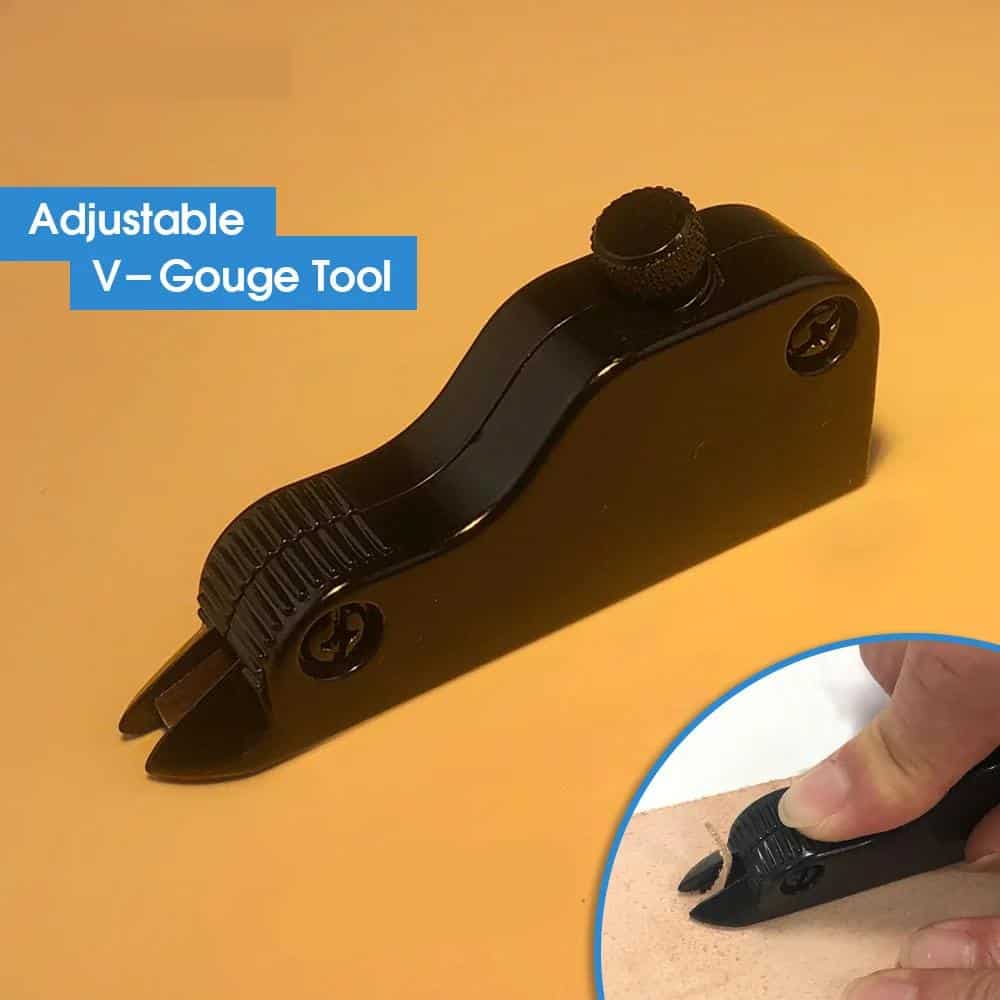 Adjustable V-Gouge Tool for precision in eyewear and optical repair.