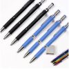 Black and blue mechanical pencils set for precision drawing and writing at Monalisa Medical Store.