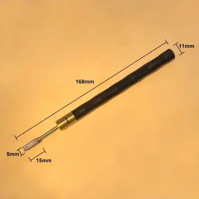 Precision medical endoscope with 168mm length, 11mm diameter, 5mm tip width, and ergonomic design for accurate diagnostic procedures. Ideal for ophthalmology and other specialized medical examinations.