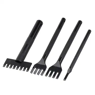 Foldable black steel hair clipper razor comb set for professional grooming and styling. Durable, lightweight, and easy to use, perfect for barber shops and personal hair cutting needs.