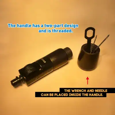 Microblading pen with interchangeable wrenches and needles for precise eyebrow tattooing at Monalisa Store.