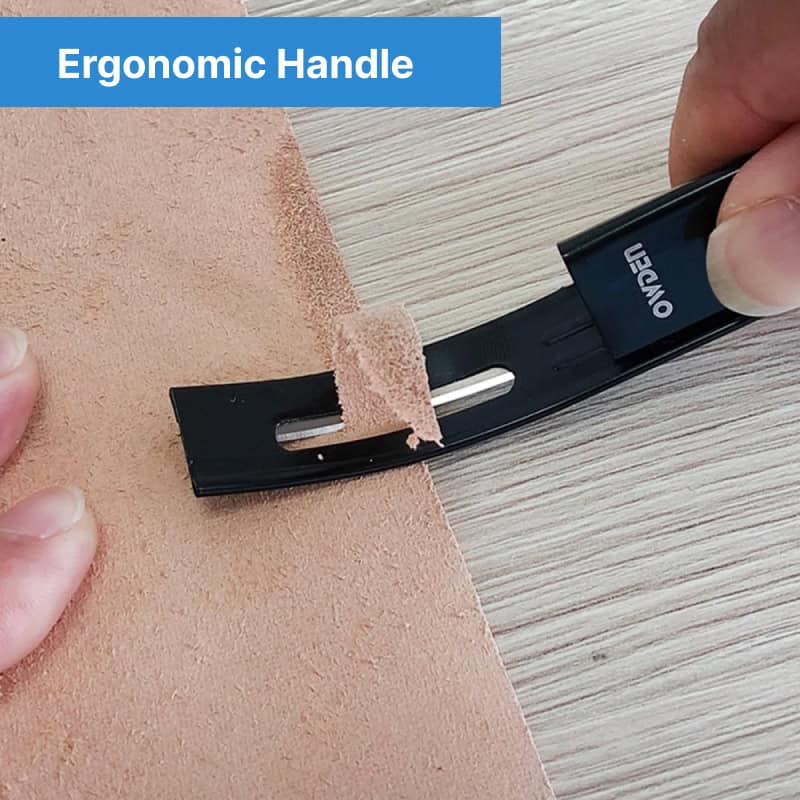 Ergonomic handle cork surface remover for precise and comfortable cutting, ideal for use in optometry and eyewear fitting at Monalisa Store.