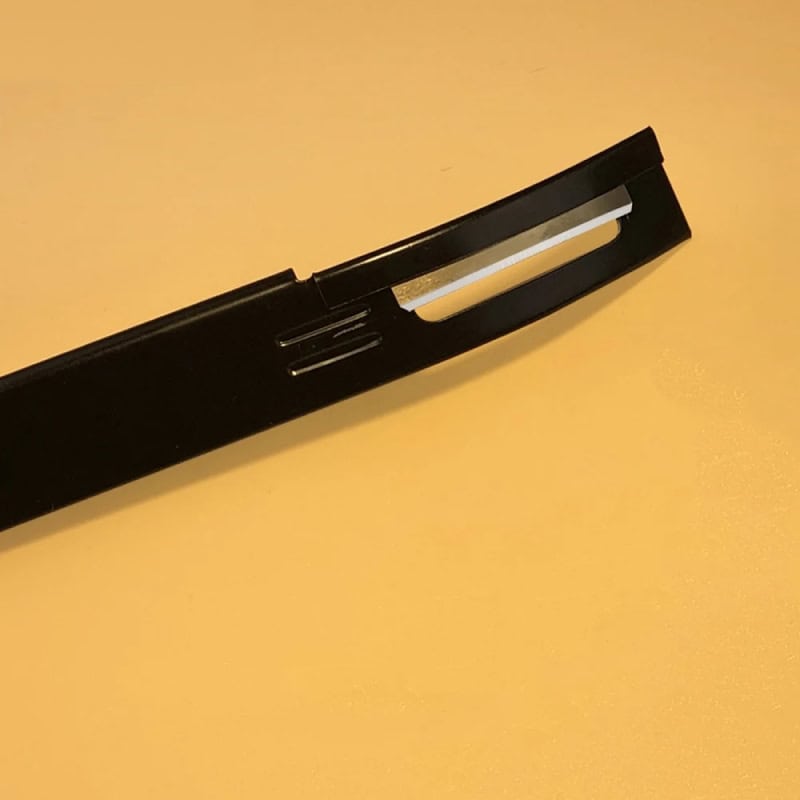 Retractable eyelash comb for eyelash extension care and maintenance, black plastic design, suitable for professional and personal use, from Monalisa Medical Store.