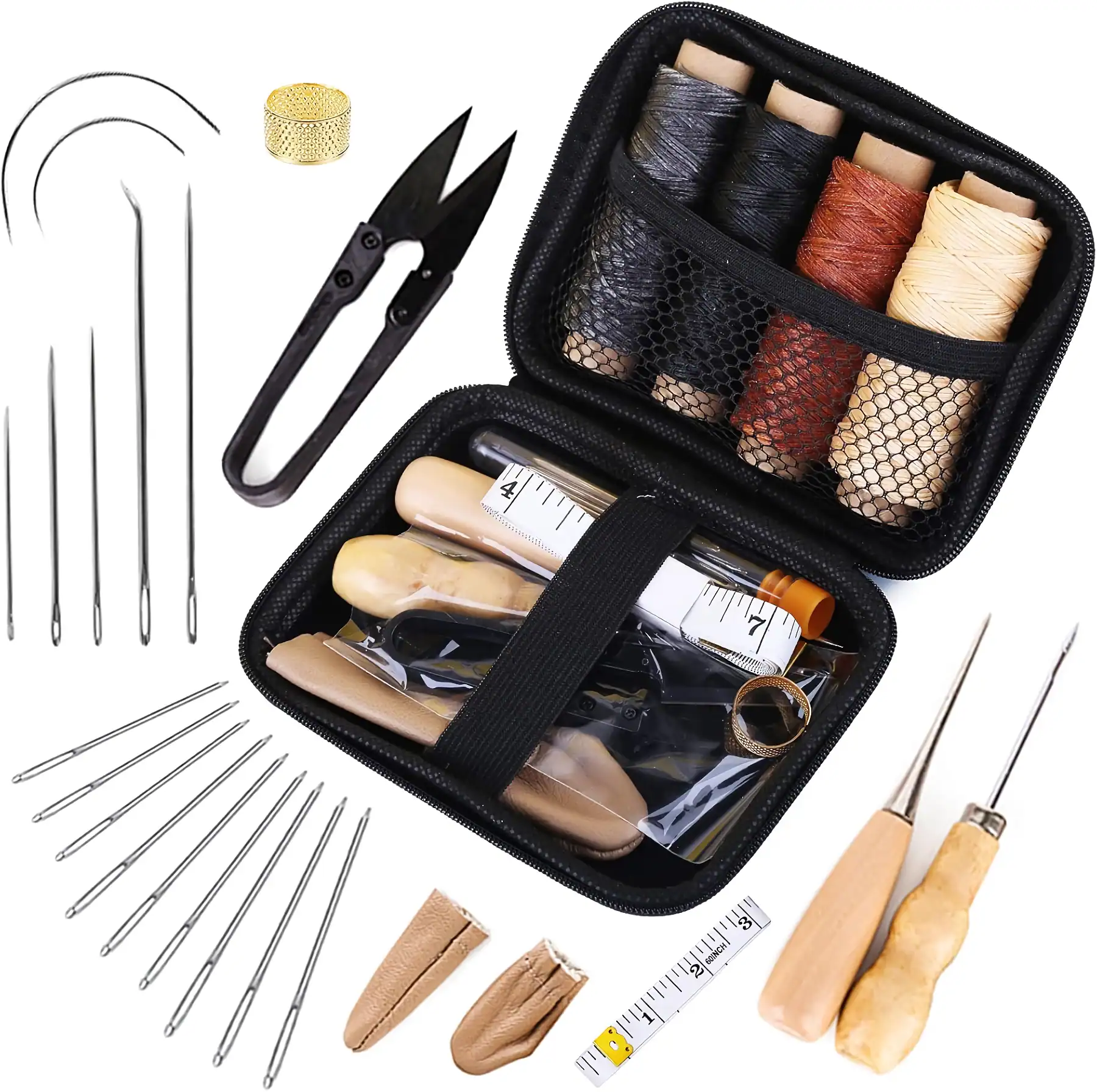 Disposable tattoo needle kit with ink, cleaning tools, and accessories for professional tattooing and body art applications.