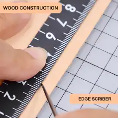 Wood construction edge scribing tool for accurate carpentry and woodworking projects at Monalisa Store. Perfect for precise edge marking and measurement.