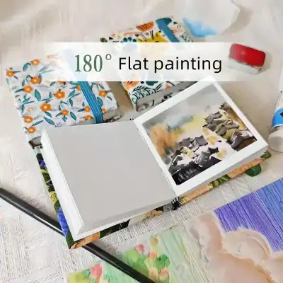 180° flat painting art display at Monalisa Store showcasing watercolor and acrylic artworks personalized for home decor and artistic projects.