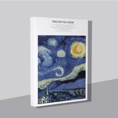 Vinci Van Gogh starry night art print from Monalisa Medical store, ideal for art lovers and home decor enthusiasts.