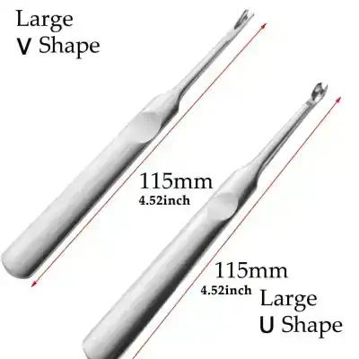 Precision dental exploration tools for orthodontics and dentistry settings. Made from stainless steel, 115mm length, available in V and U shapes for accurate diagnosis and treatment.