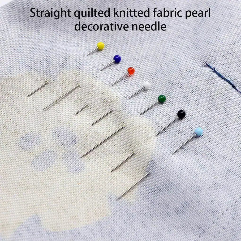 Colorful sewing pins decorative for textile crafts and embroidery projects at Monalisa Store.