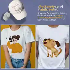 Cute bunny embroidered hat with fabric paint details for personalized fashion accessories.