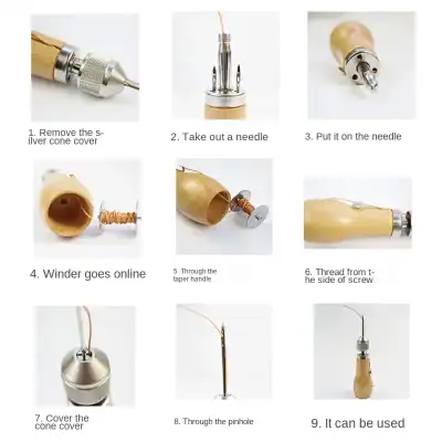 Replace the silver cone cover with optometric tools, including an eye needle, taper handle, and winding mechanism, to showcase optical instrument assembly at Monalisa Store.