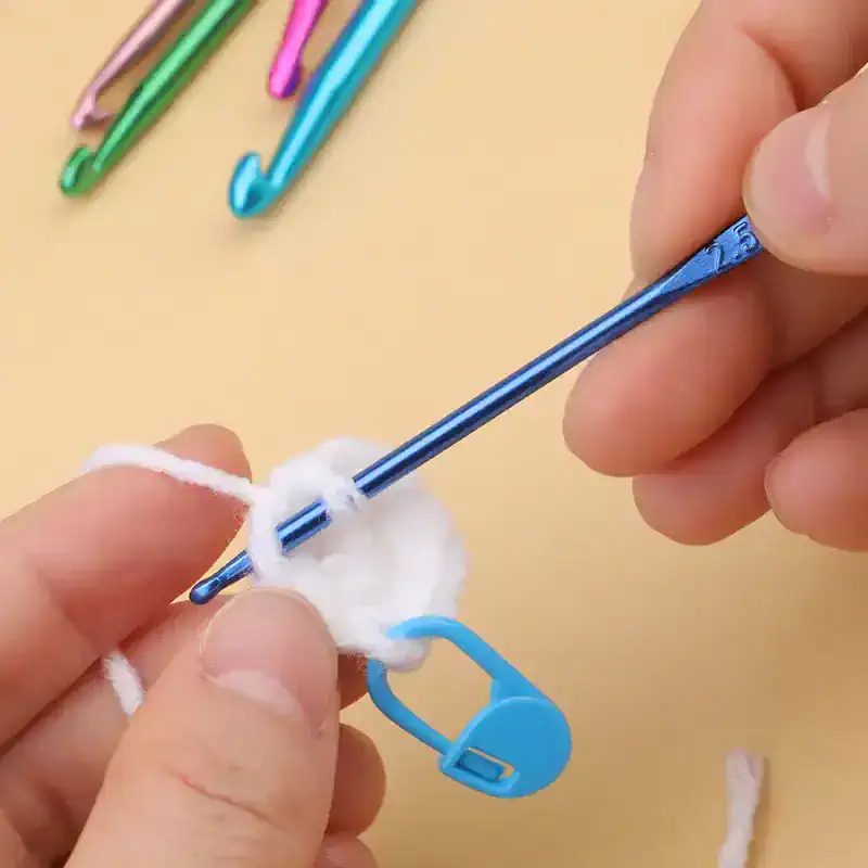 Acrylic yarn, crochet hook, colorful safety pins, needle craft, knitting, DIY sewing supplies, crafting tools, Monalisa Store, fitness and knitting accessories, craft and crochet equipment, versatile crafting supplies, knitting and crochet tools, essential knitting accessories, crochet starter kit, handmade crochet projects.