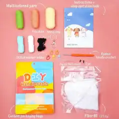 Yarn multicolored embroidery thread for DIY crafts, knitting, and sewing projects.